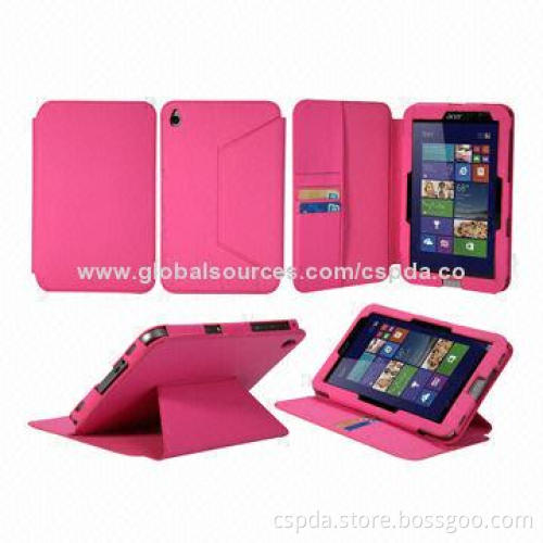 Hot-selling Back Standing Book Tablet PC Cases for Acer Iconia W4-820, Easy Access to All Buttons